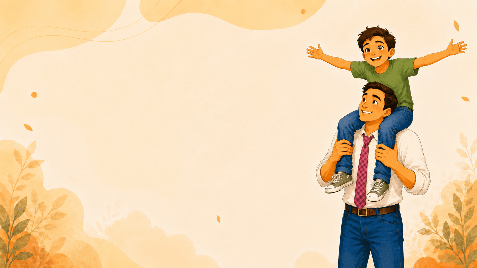 A smiling teacher carrying an excited student